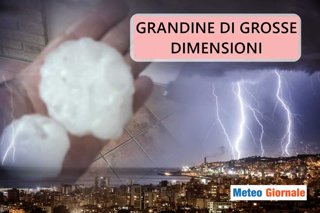 meteo grandine emilia modena temporali