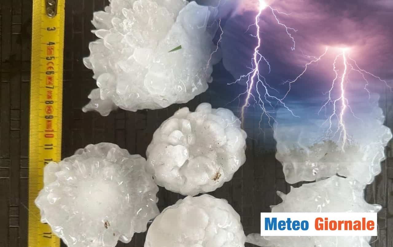 meteo grandine estrema italia