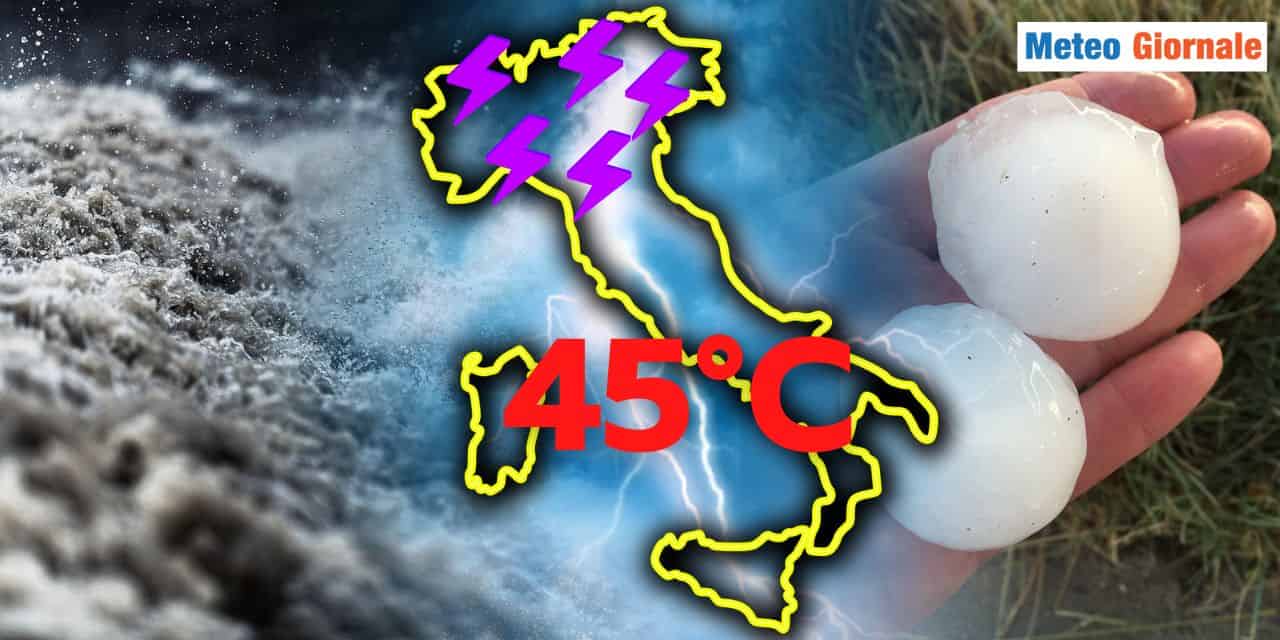 Notizie da Tunisia e Algeria, meteo con caldo a 50 gradi. Italia conseguenze prima dei temporali