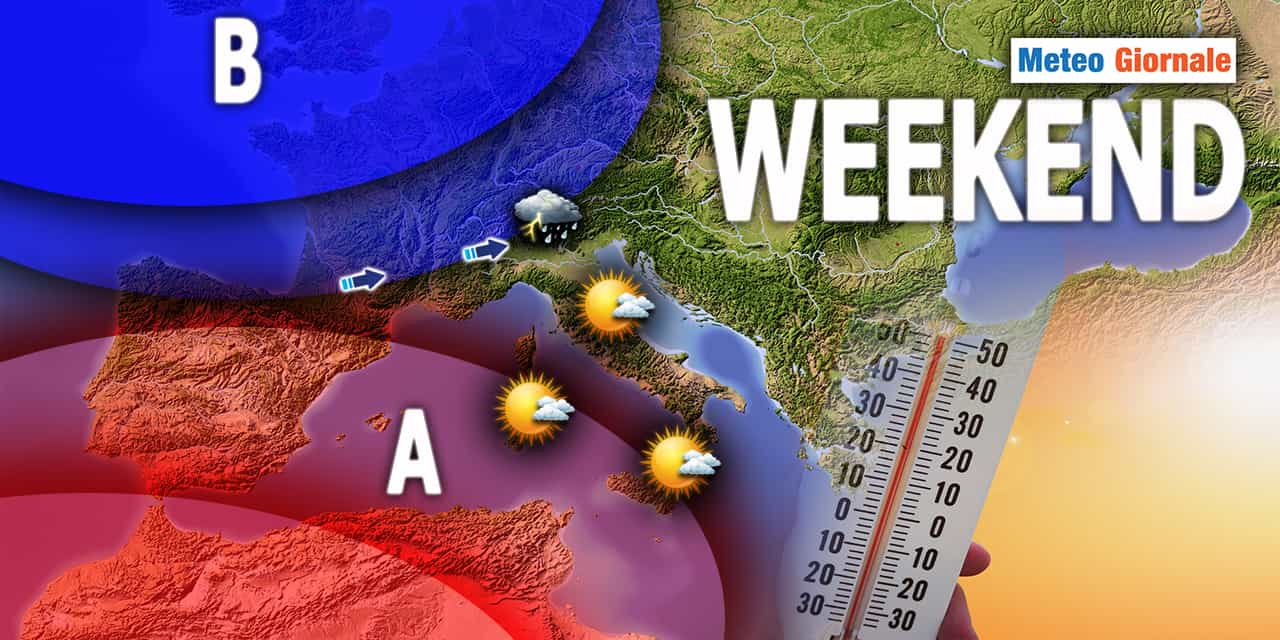 Meteo : Weekend tra Temporali, Sole e caldo, ma non troppo!