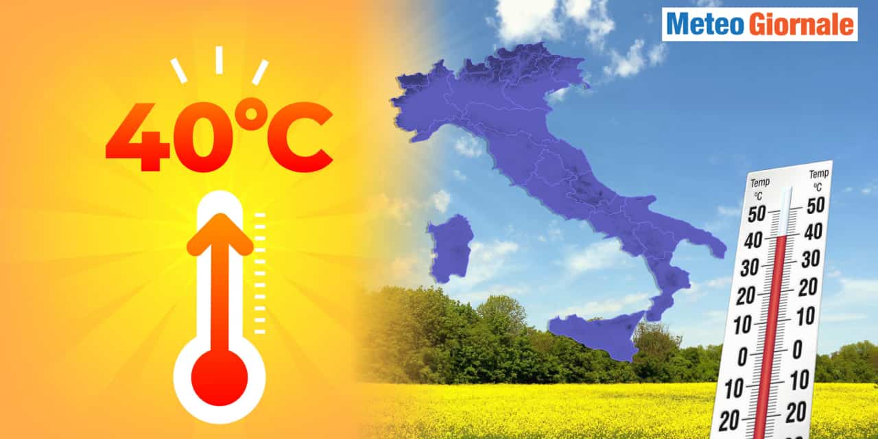 Temperature in aumento dal weekend
