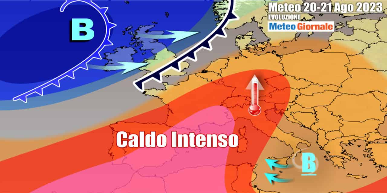 Caldo forte in settimana