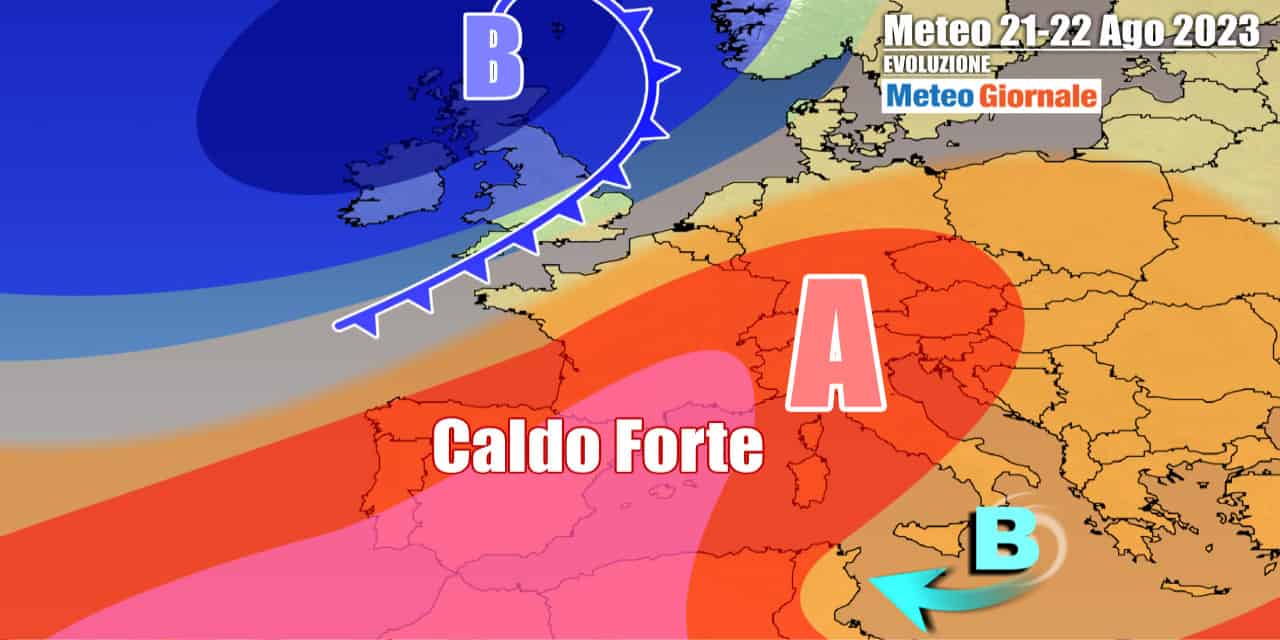 Meteo Italia: apice del caldo, poi rapido precipitare alla fine dell’Estate