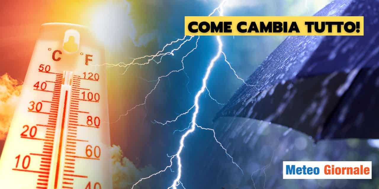 Meteo: il caldo eccezionale è agli sgoccioli, come cambia il tempo!