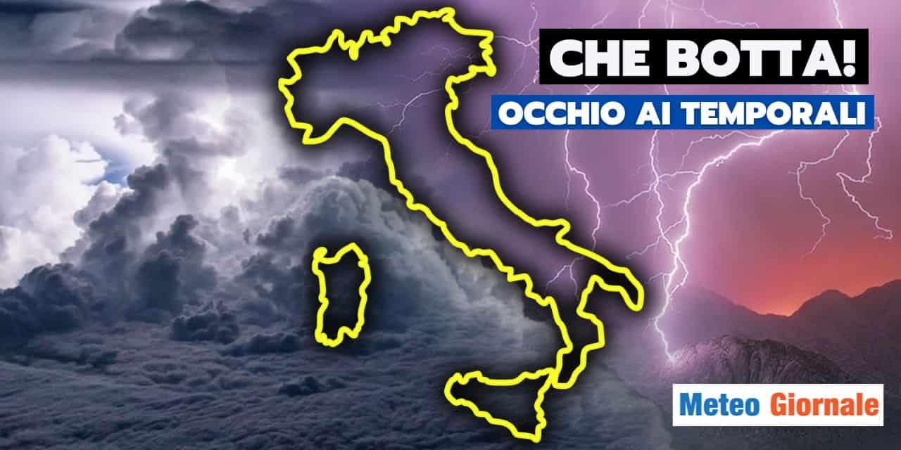 Meteo: che BOTTA fredda in arrivo, alto rischio TEMPORALI