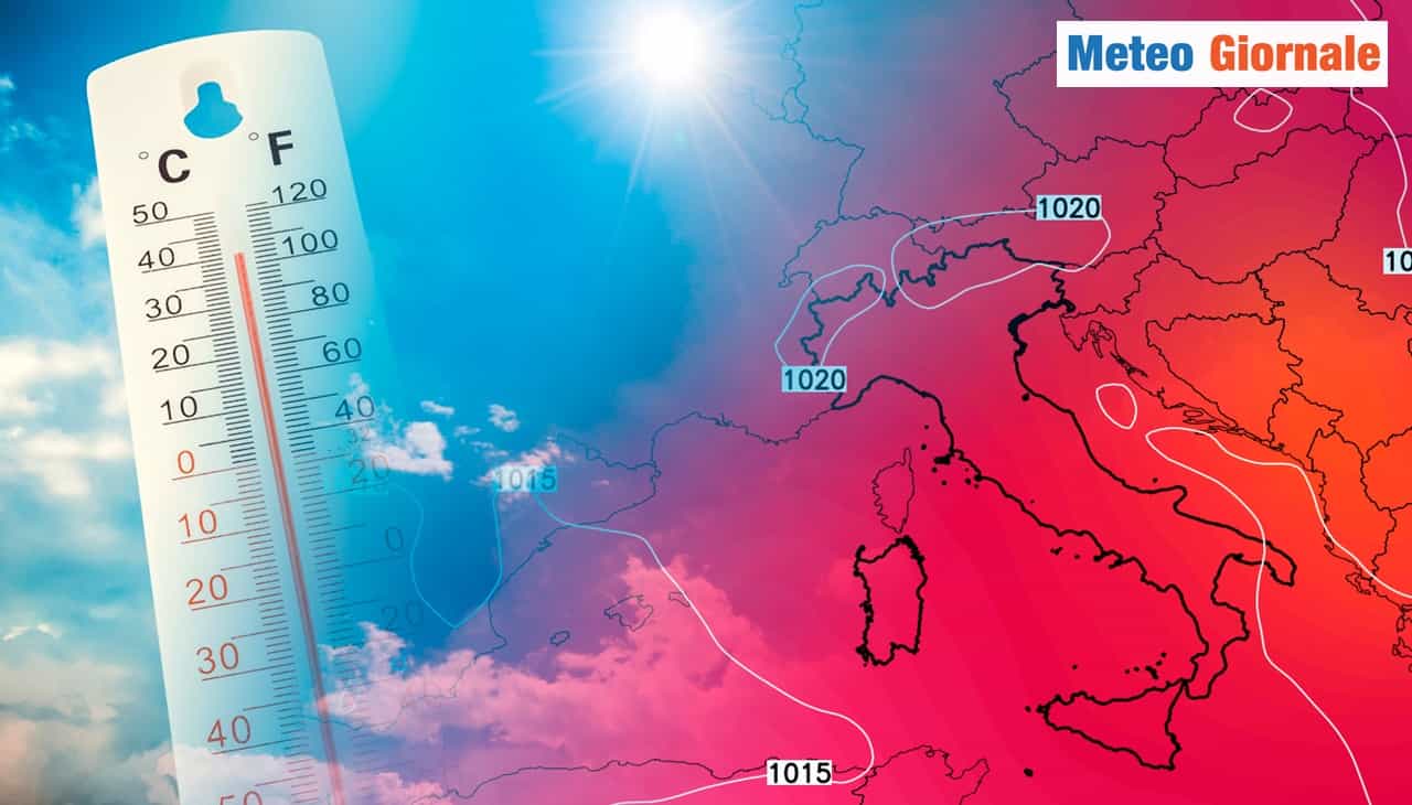 meteo inizio settimana caldo