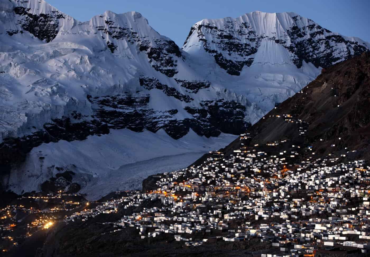 La Rinconada città più alta del Mondo a 5100 metri sul livello del mare