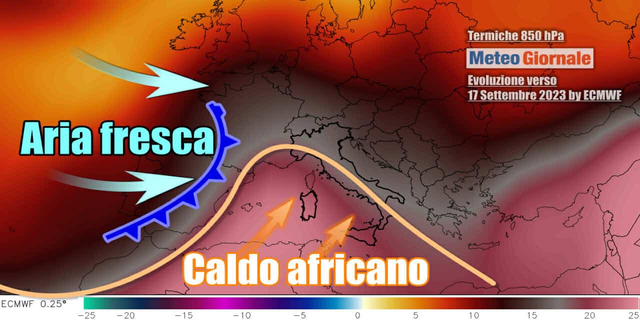 Nuovo afflusso d'aria calda in arrivo dal weekend