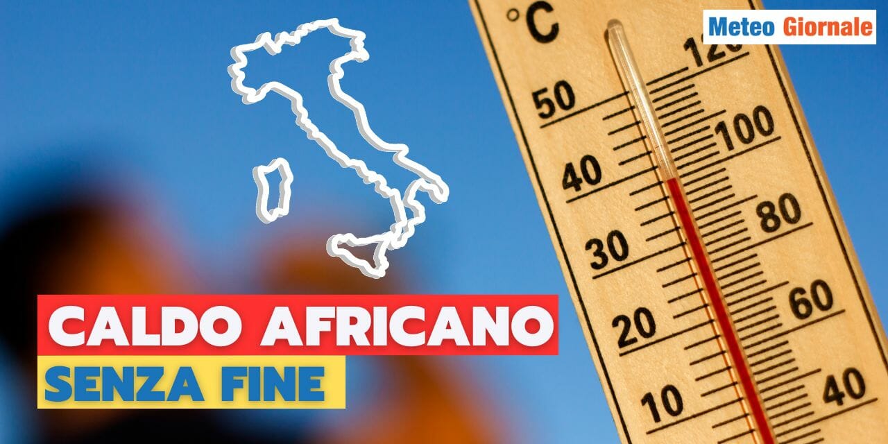 Caldo africano duro a morire la prossima settimana