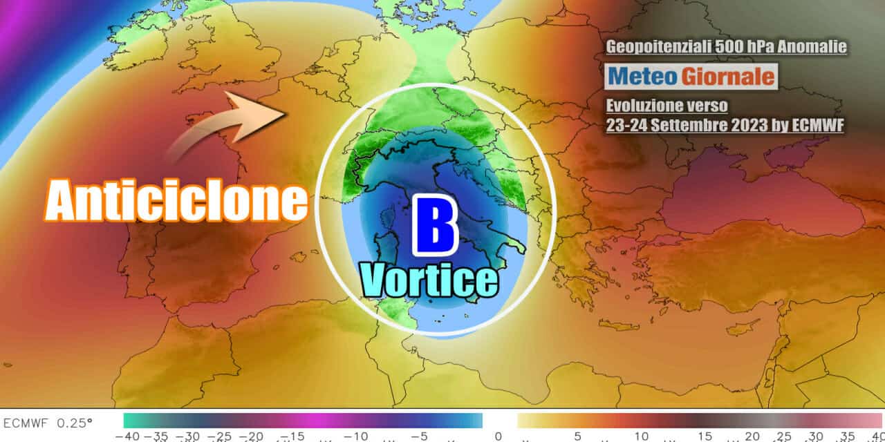 Ciclone d'aria fresca nel weekend