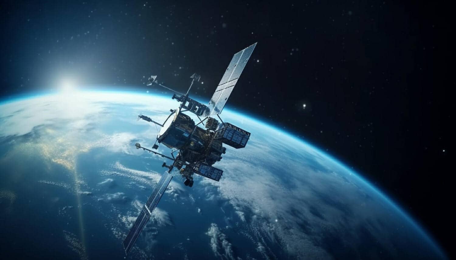 l astronave orbita attorno al pianeta sorvegliando la scoperta aliena nello spazio generato dall ia