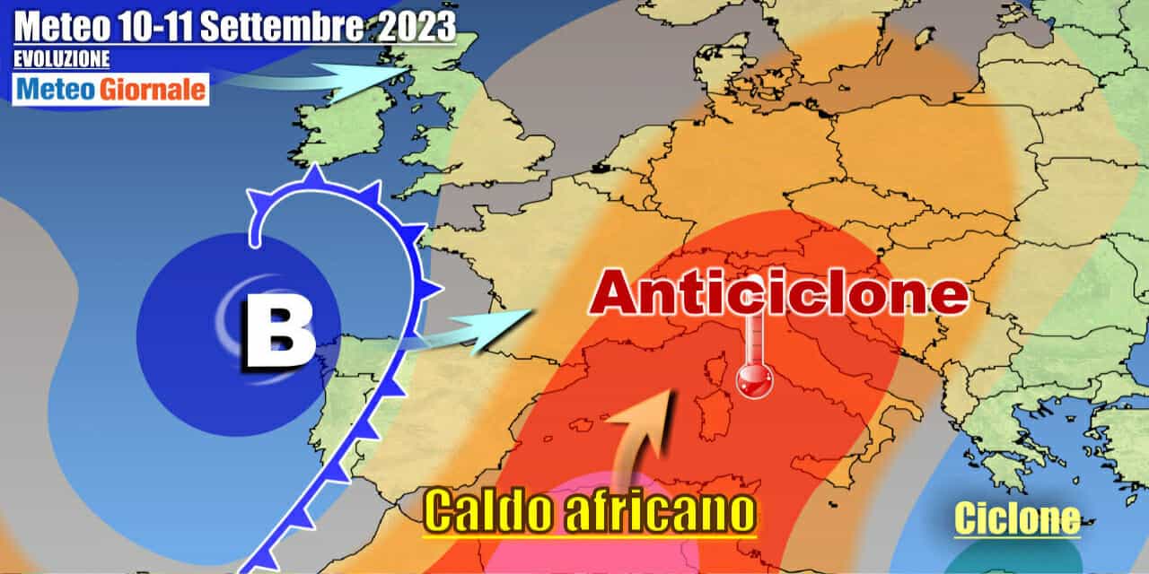 A inizio settimana primi segnali di indebolimento dell'anticiclone
