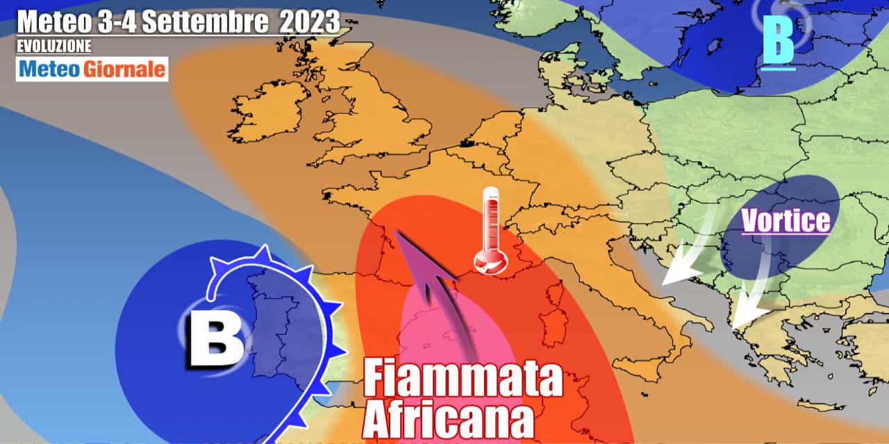 Italia tra caldo africano e correnti più fresche dai Balcani