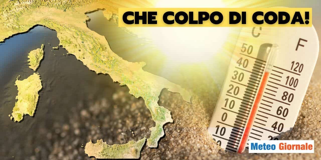 Meteo: colpo di coda severo dell’Estate