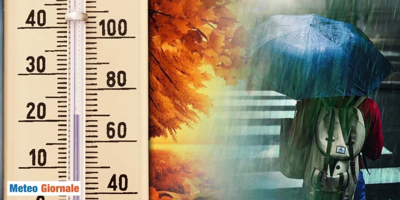 L’AUTUNNO bussa alla porta: ECCO LE TEMPERATURE NEI PROSSIMI GIORNI