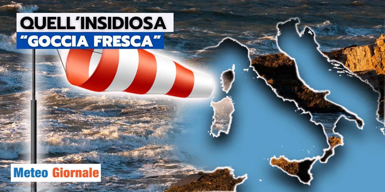 Meteo: la “goccia fresca” che renderà dura la vita al caldo