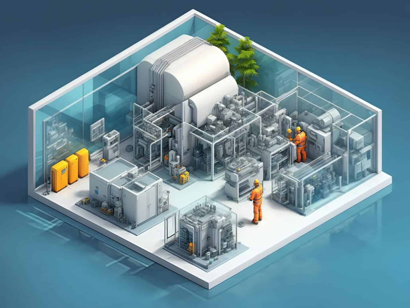 progettazione isometrica 3d di laboratorio per la ricerca sull energia pulita e rinnovabile creazione sicura ed efficiente