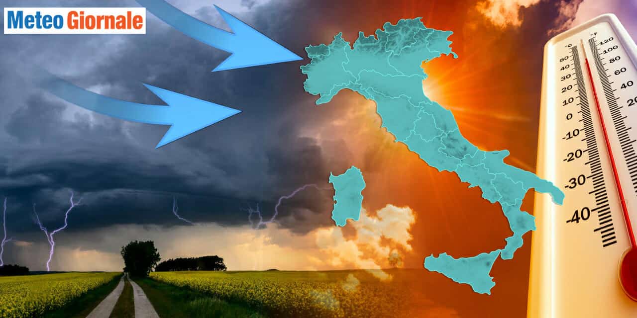 Arrivano dei temporali al Nord, ma il caldo continuerà per tutta la prossima settimana