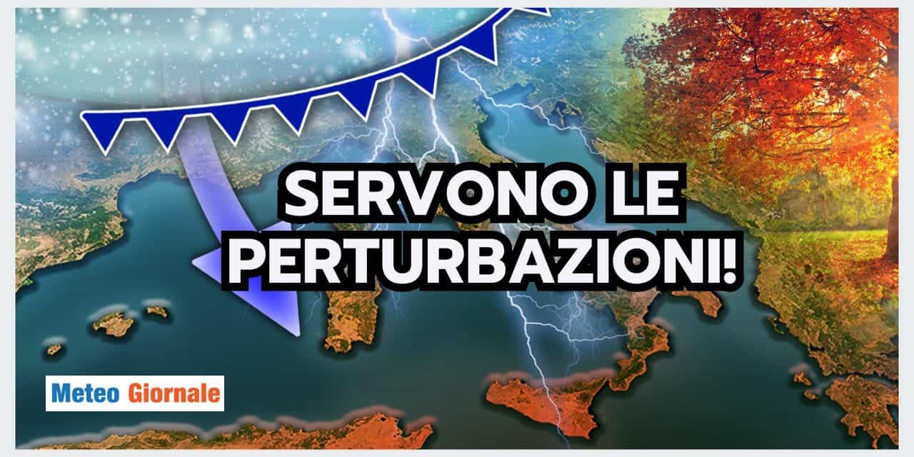 Meteo: in Autunno sono necessarie le PERTURBAZIONI, non l’anticiclone!