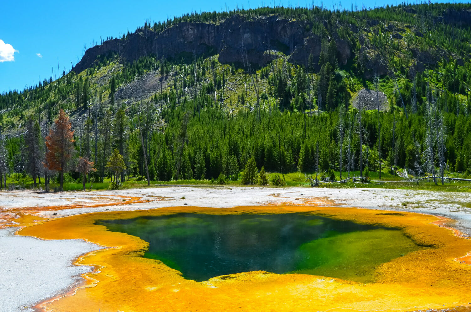 bacino di sabbia nera a yellowstone parco nazionale wyoming