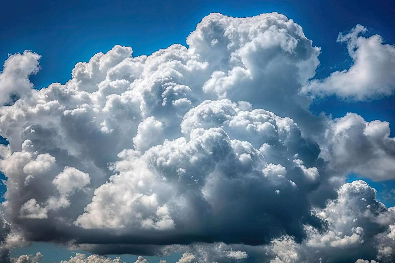 cielo azzurro estivo con nuvole bianche sullo sfondo