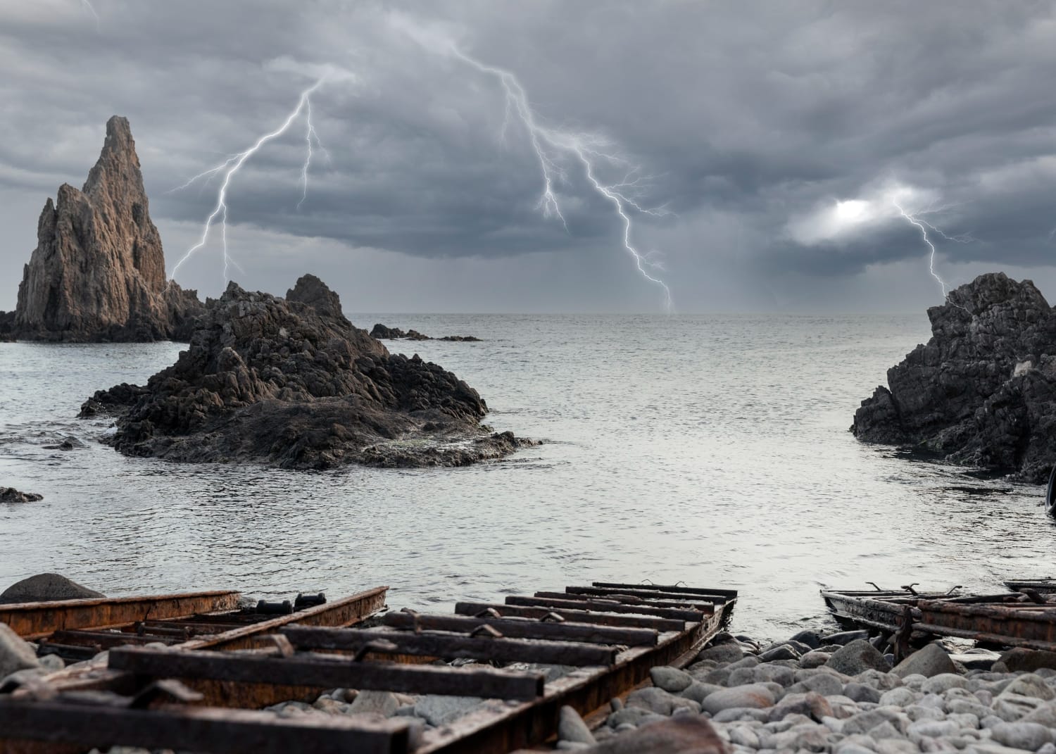concetto di collage di effetti meteorologici