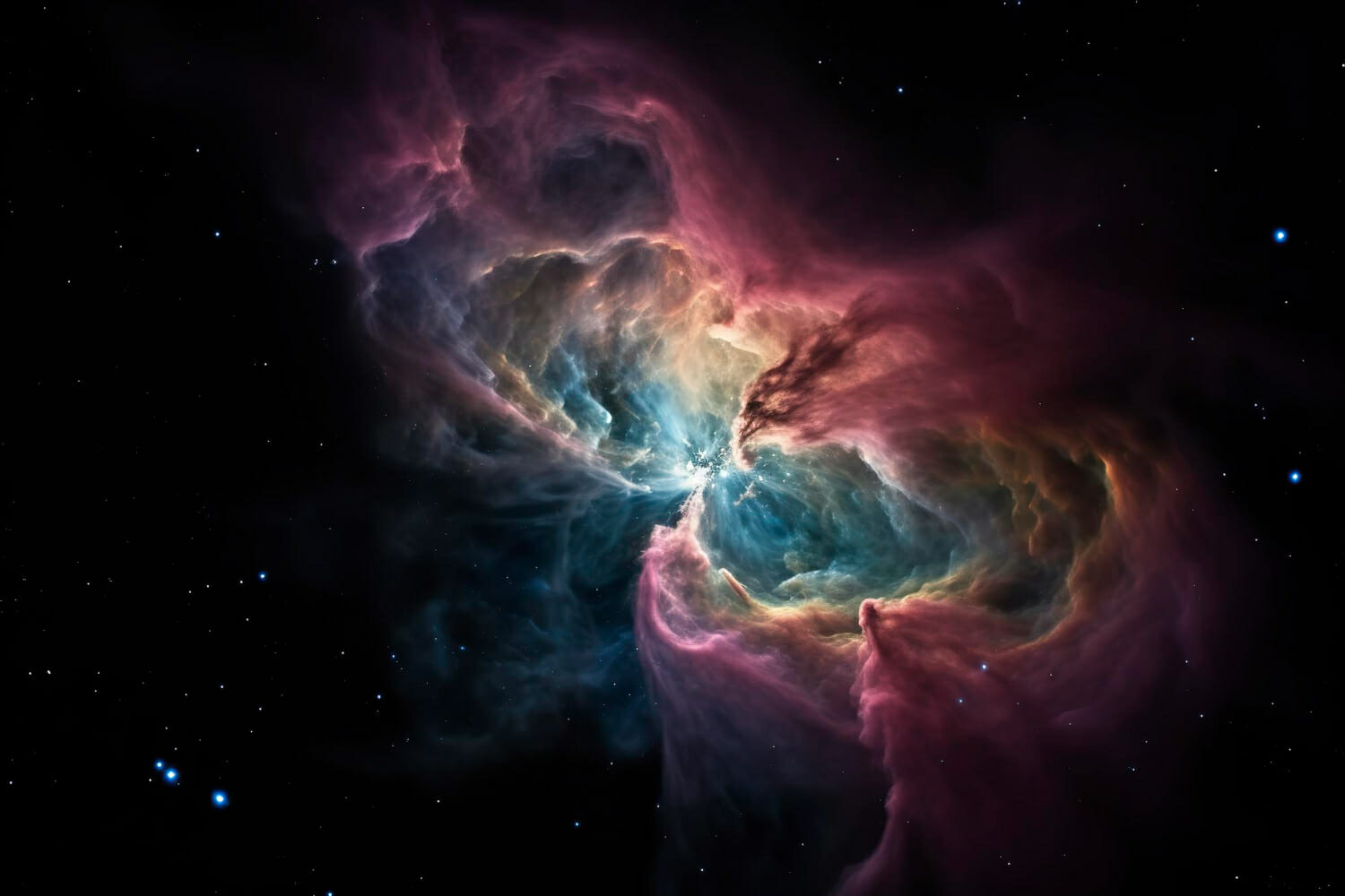 gli oggetti dello spazio profondo della nebulosa di orione generano ai