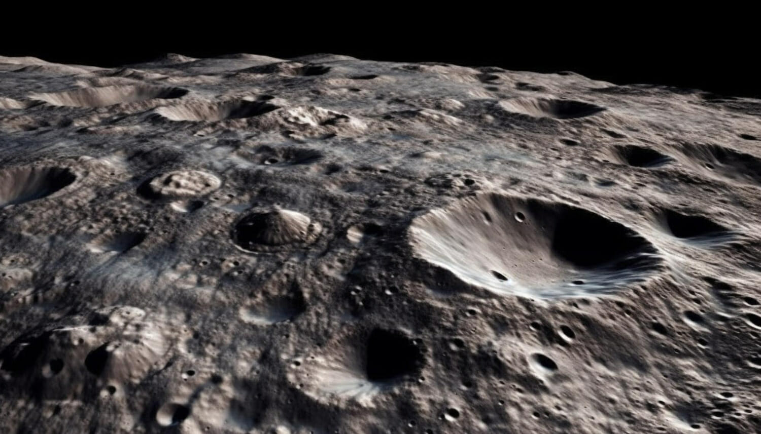 La Nasa svela una foto inedita di un cratere sul lato nascosto della Luna