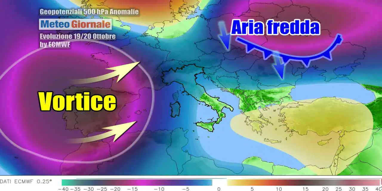 Meteo: Ciclone punta verso l’Italia, ecco quando irromperà l’Autunno