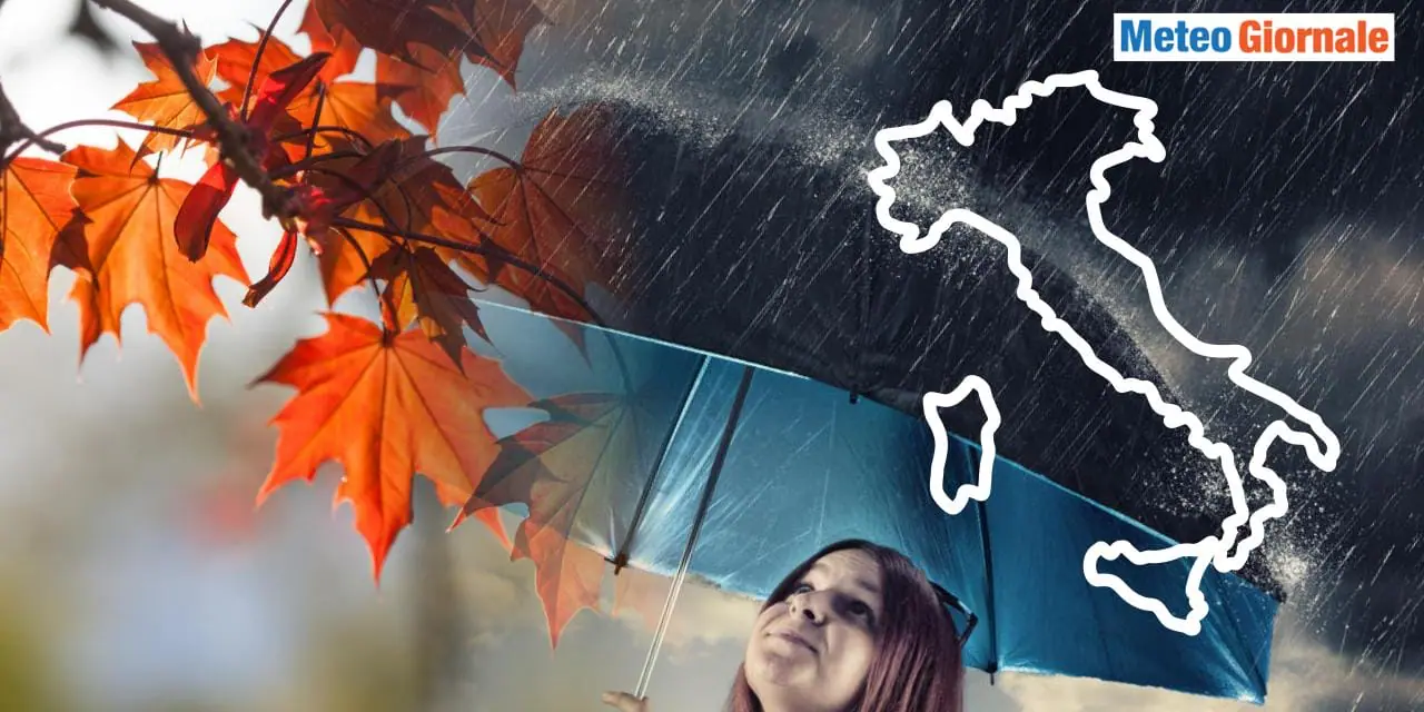Meteo: Ponte di Halloween con l’ombrello, forti piogge e nubifragi in vista