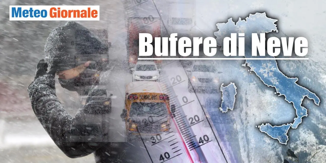 Meteo: la grande neve che paralizza l’Italia, già a Novembre bomba gelida