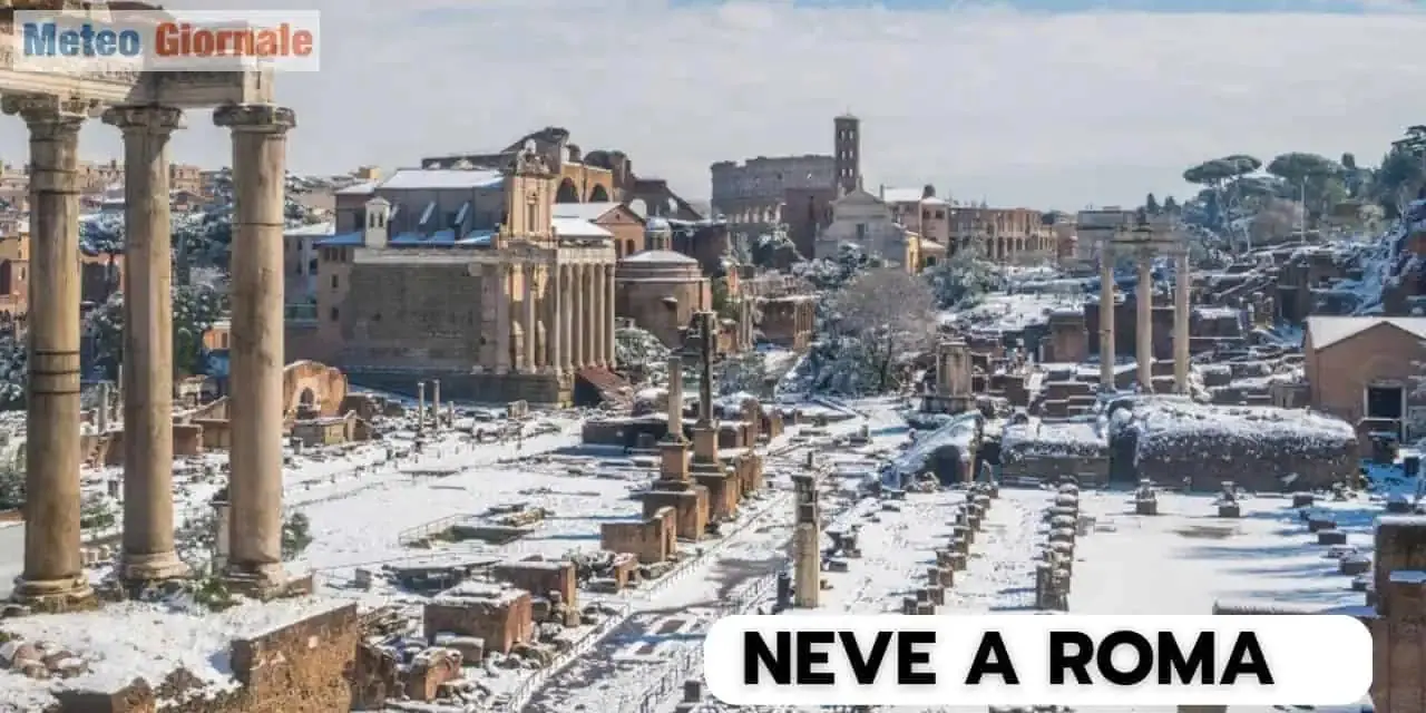 Meteo Roma: la neve può imbiancare la Capitale, forte gelo