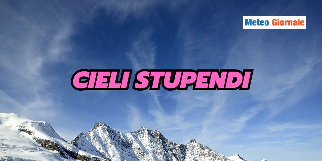 Meteo curiosità: il cielo invernale è di un blu affascinante