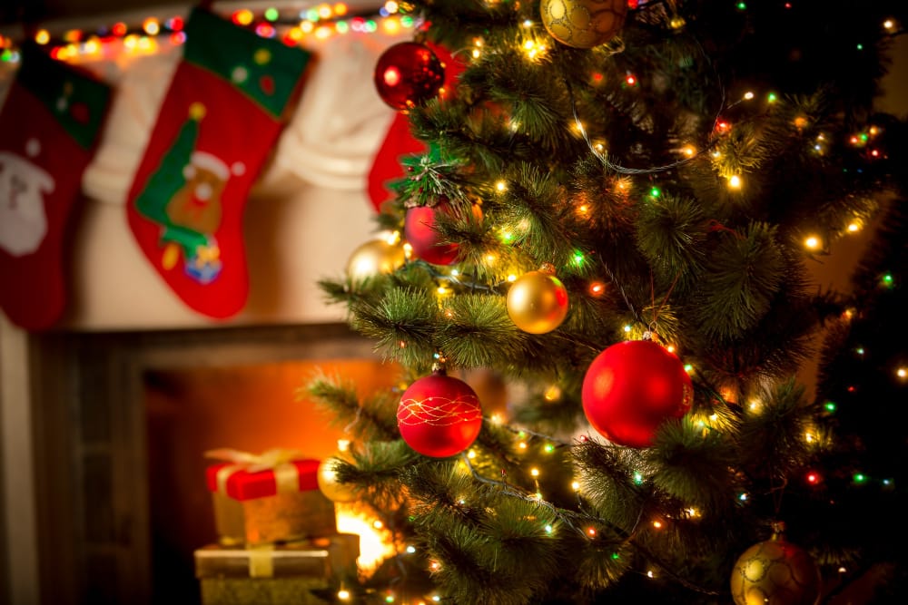 albero di natale al cottage