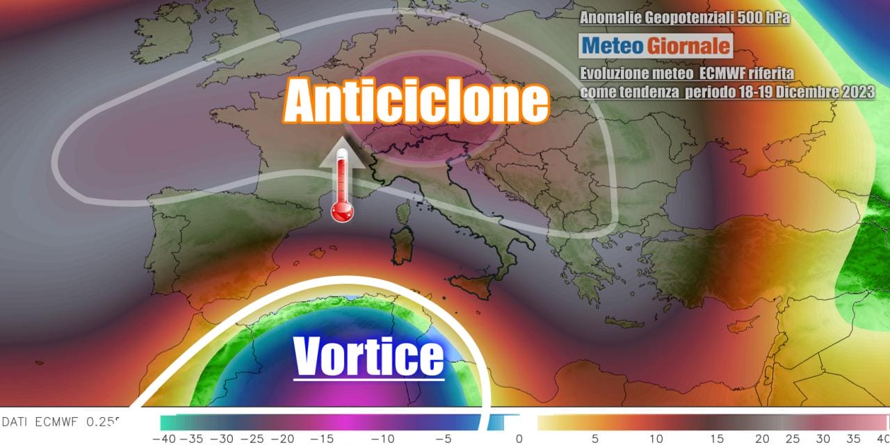Anticiclone pronto a giganteggiare in Italia ed Europa