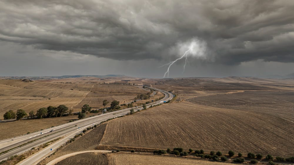 concetto di collage di effetti meteorologici