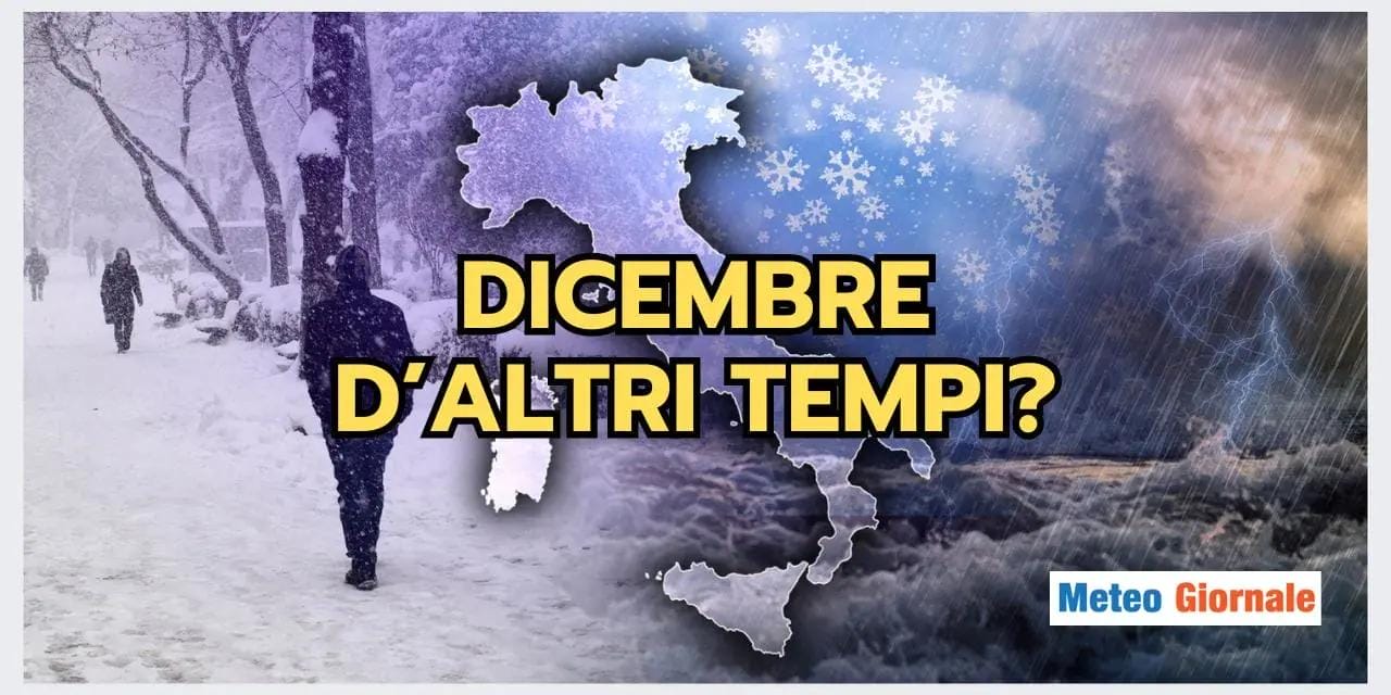 Meteo: Dicembre più glaciale del secolo con freddo, gelo e neve in pianura