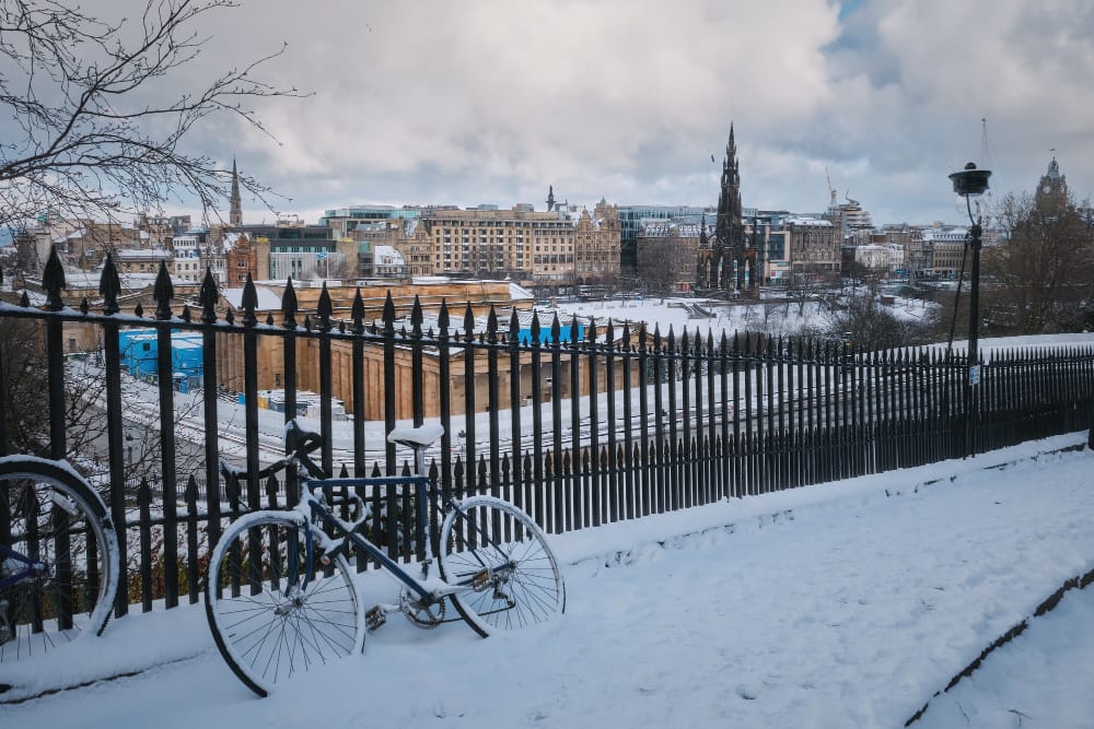 edimburgo scozia inverno