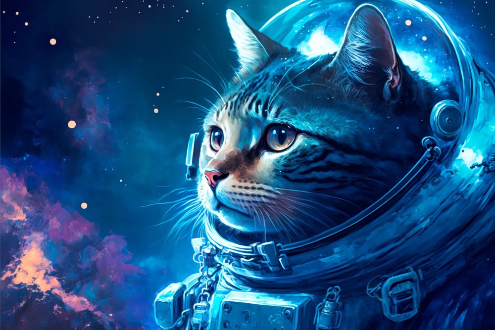 gatto primo viaggio nello spazio