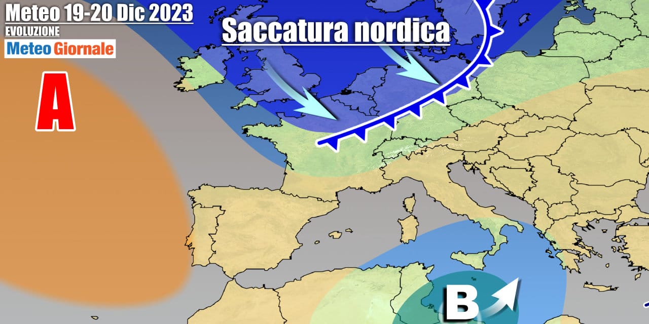 L'anticiclone si ritirerà verso ovest a metà settimana
