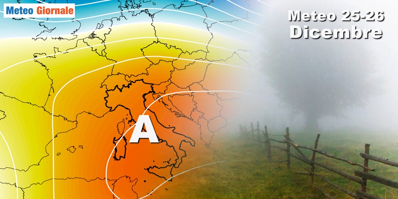 Meteo festività natalizie: domina l’anticiclone, l’Inverno smarrito