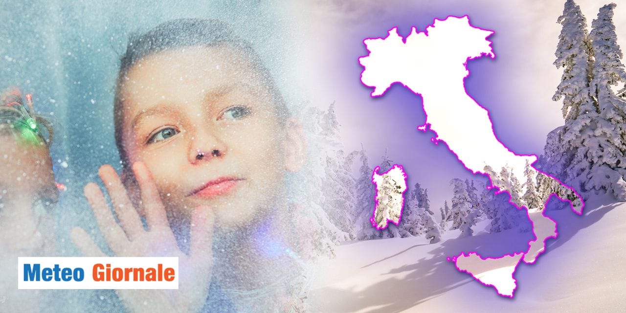 meteo freddo neve dove sono gennaio