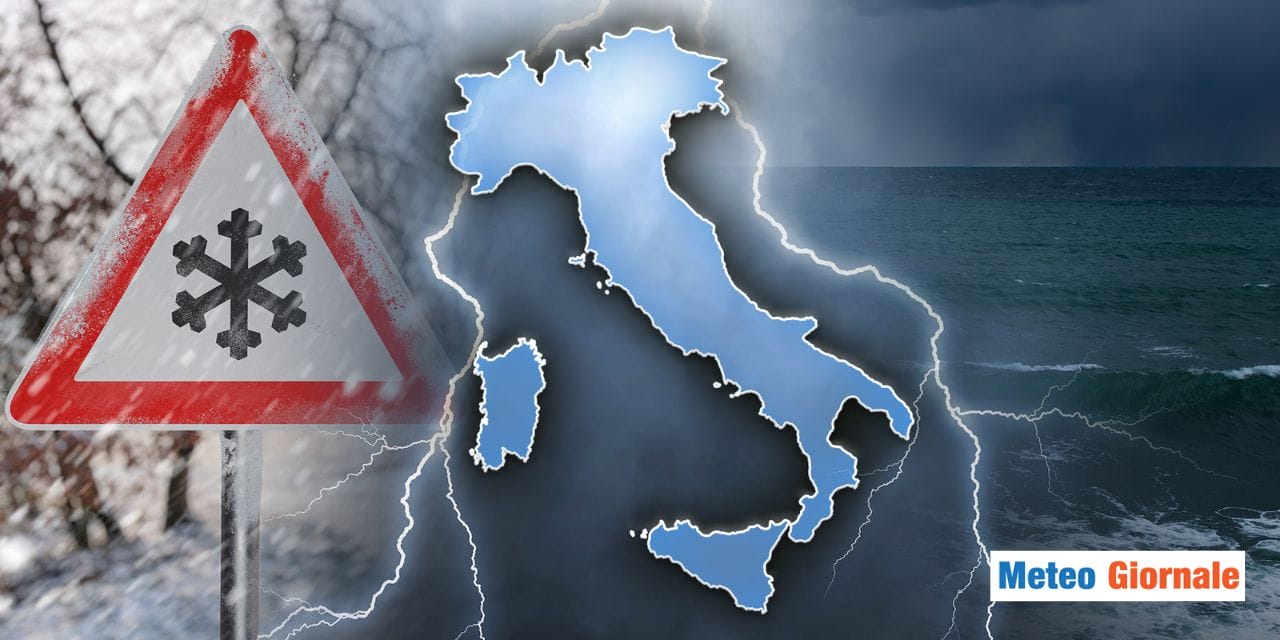 meteo gelo neve artico polare verso italia