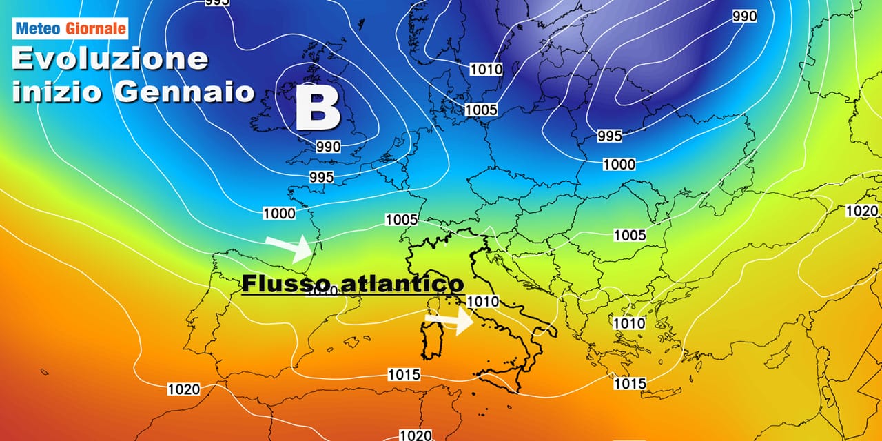 Meteo inizio Gennaio: torna un tempo più dinamico, l’alta pressione cede