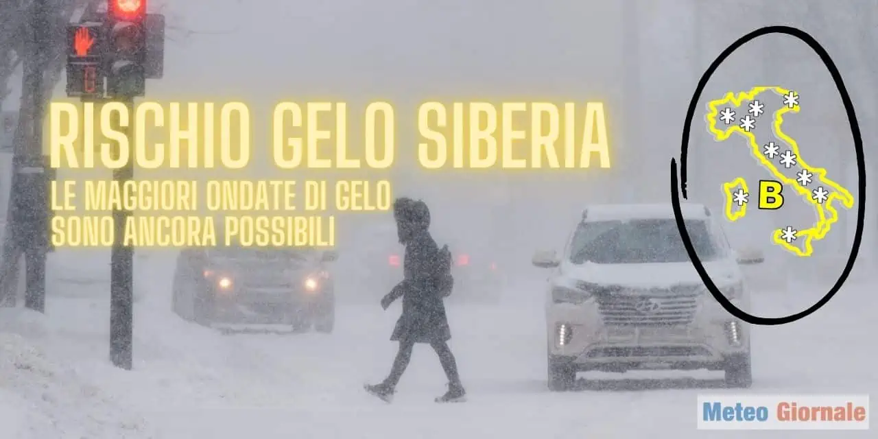 Meteo: forti ondate di gelo si possono ripetere sino a Marzo