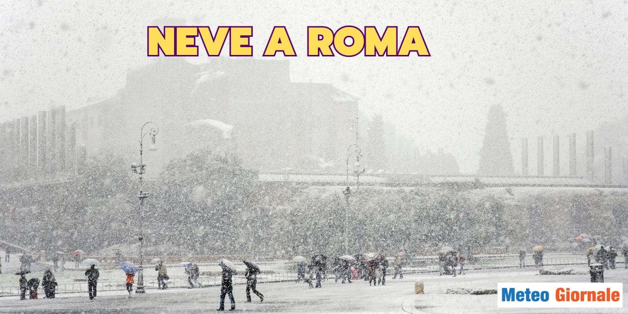 Roma: 40 centrimetri di neve in un giorno solo. Il nuovo record e la “storia delle nevicate romane”