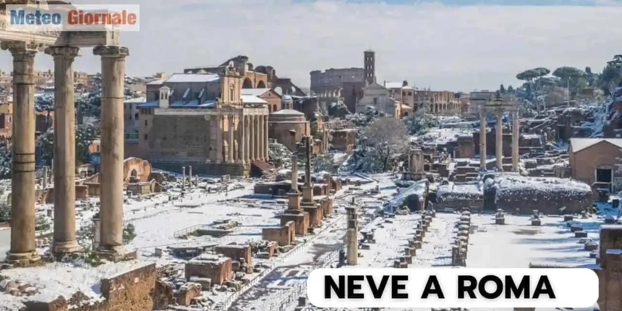 Meteo Roma: eccezionale nevicata a Dicembre, dopo il super gelo