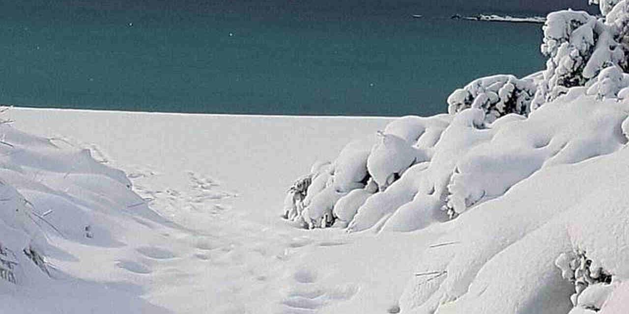 Tanta neve sul mare in Puglia nel Gennaio 2017