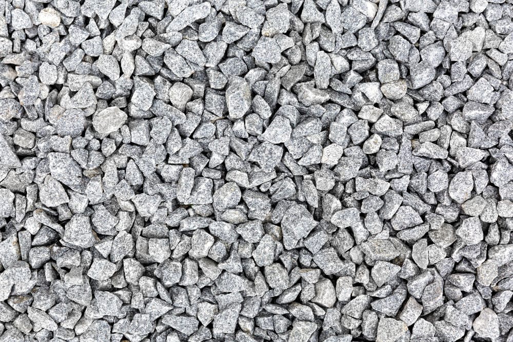 pebbles arragement top view