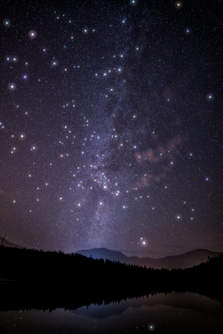scenic view night sky with stars